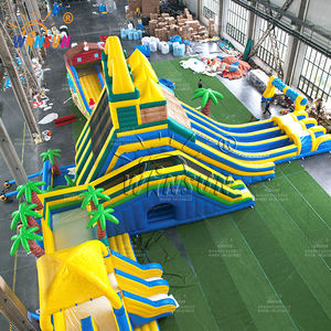 Winsun Merveilleux parcours gonflables en PVC Coconut Park Island avec combos toboggan forêt tropicale humide pour adultes et enfants - Product Image 4