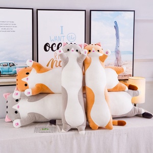 Kawaii Long <b>Cat</b> Kitten <b>Plush</b> Pillow Stuffed Animals Toys Doll <b>Cat</b> <b>Plush</b> Pillow - Product Image 5