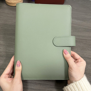 Nhà Sản Xuất Di Động Chi Phí Ngân Sách Tiền Mặt Nhồi Chất Kết Dính 6 Nhẫn Chất Kết Dính Clip Không Gỉ A5 Chất Kết Dính Refill Thép Da Kế Hoạch - Product Image 3