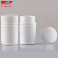Bouteille en plastique de qualité médicale HOPECK 20-500 ml pour le stockage et le transport de médicaments liquides, bouchon à vis, couleur personnalisée, sérigraphie