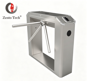 Tornello a tre bracci in acciaio inox 304 Zento Factory Direct, barriera di controllo accessi anti-schiacciamento e anti-intrusione per metropolitana - Product Image 1