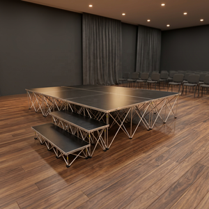 Plataforma de Escenario de Altura Ajustable, Plataforma Elevadora de Aluminio, Escenario Estable y Firme en Venta - Product Image 1