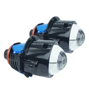 100w 2.5英寸汽车镜头汽车前照灯改装双发光二极管投影仪双反射器前照灯灯泡