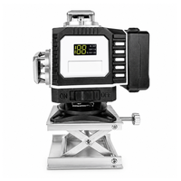 Niveau laser vert auto-nivelant à 12 ou 16 lignes avec base rotative pour l'alignement horizontal et vertical