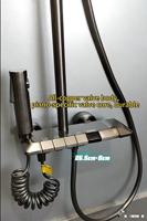 Ensemble de douche thermostatique numérique en acier inoxydable, pommeau de douche carré moderne, barre coulissante, jet de pluie doux, hôtel, villa, appartement
