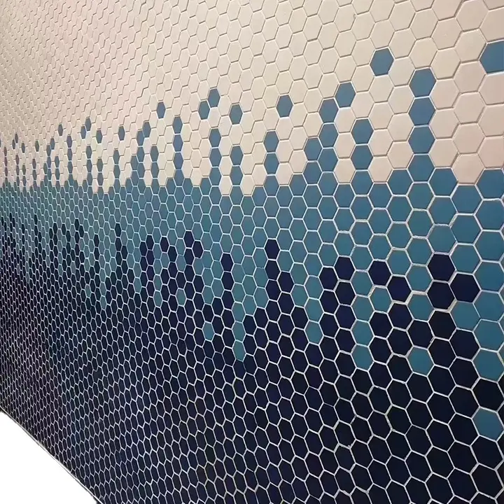미끄럼 방지 수영장 껍질 스틱 백 스플래시 주방 욕실 모자이크 타일 하이 퀄리티 혼합 색상 벽 타일