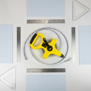 Ruban à mesurer à bobine ouverte, lame en acier inoxydable robuste, pour la mesure des terres - 30m 50m 100m métrique - Product Image 6