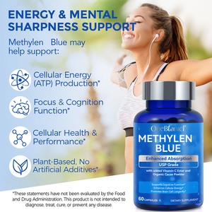 OneBtanicl, venta al por mayor, suplemento de hierbas, cápsulas de azul de metileno de grado USP para mejorar el enfoque de la memoria de soporte cognitivo energético - Product Image 3