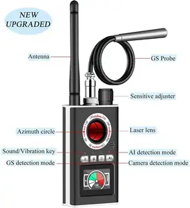 Yeni Gelen K88 Kablosuz RF Sinyal Dedektörü Gizli Dinleme Önleyici Casus Kamera Dedektörü Bulucu Kızılötesi Kamera Dedektörü - Product Image 3
