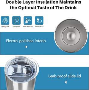 Juego de Vasos Rectos y Delgados de 20 Onzas, Vasos Delgados de Acero Inoxidable para Viaje, Paquete de 50 para Regalo de Cumpleaños, Plateado - Product Image 6