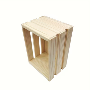 Ensemble de 6 mini paniers de rangement en bois, caisses en bois à ouverture supérieure pour organiser les petits objets, contenants - Product Image 5