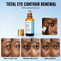 Sérum Contour des Yeux Multi-Peptides 316 avec Rouleau Rafraîchissant – Raffermissant, Liftant, Anti-Rides, Anti-Cernes, Éclat – 15ml – OEM ODM Marque Privée