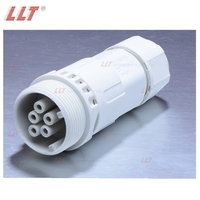 Connecteur d'alimentation étanche à 5 broches pour onduleur AC Lilutong M29 avec connecteur LED