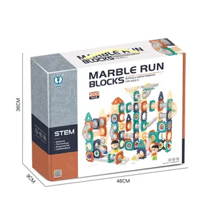 Amazon Marble Runs Bildungs fliesen Bau spielzeug Race Pipeline Games Building Block Toy