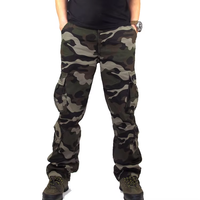 Pantalon de travail cargo OEM en gros, nouveau modèle en coton pour homme, pantalon de travail cargo camouflage pour homme avec 8 poches