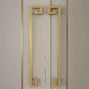 Kính Sang Trọng Brass Xử Lý Brass Cửa Xử Lý Vàng Kéo Xử Lý Cho Thủy Tinh Và Cửa Ra Vào Bằng Gỗ Với Giá Tốt - Product Image 5