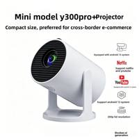 Mini projecteur LED intelligent 1080P portable pour extérieur, Android 11, 200 lumens ANSI, courte focale, cinéma maison, décodage 4K, gaming, HIFI