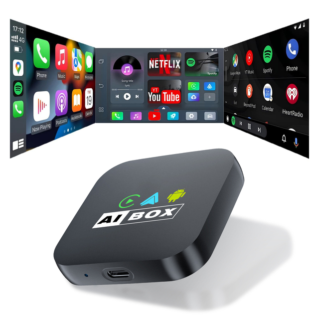 Superior New Android 14 Smooth Performance CarPlay AI Box for Cars with Factory Radios and Web Browsing