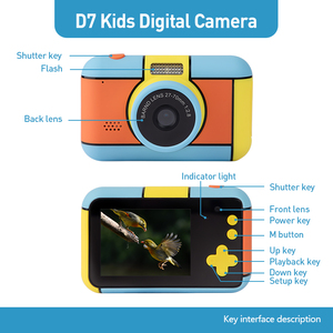 Christmas çocuk eğlenceli kamera 2.4 inç 32MP 1080P taşınabilir CMOS <span class=keywords><strong>Mini</strong></span> dijital kamera çocuklar oyuncak noel için doğum günü hediyesi - Product Image 5