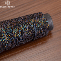 Factory Wholesale Polyester Metallic Cord Yarn Multicolor Black Fancy Rope Yarn Textile Raw Material for Apparel & Crafts