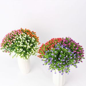 Fleurs artificielles Tainen, bouquet Milan Grain, 10cm-30cm, blanc, plastique, fer, décoration pour salon, chambre à coucher - Product Image 2