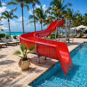 Toboggan de natation adultes en fibre de verre toboggan aquatique Aqua Park équipement de <span class=keywords><strong>jeu</strong></span> aquatique en fibre de verre parc aquatique intérieur pour enfants - Product Image 3
