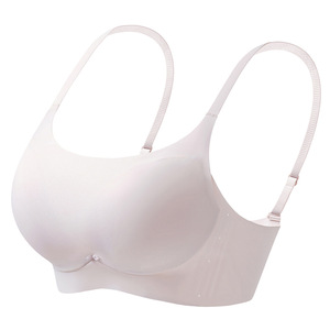 MISS&HUA Sujetador Deportivo Gótico Sin Costuras, Sin Varillas, con Cierre Trasero, Copa 3/4, Push-Up para Pecho Pequeño, Lencería Femenina - Product Image 6