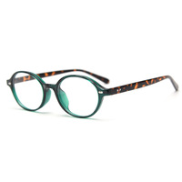 Lmamba W72351 Marco de anteojos pequeños ovalados decorativos de lujo TR90 Retro logotipo personalizado de alta calidad 2025 tendencia óptica hombres mujeres