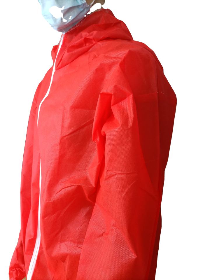 Biohazard Chemical Protection Hazmat Suits Sealed Tape Disposable ...