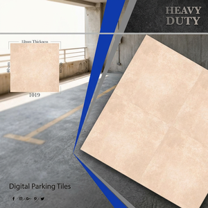 Baldosas de Porcelana Vitrificada Pulida Gris Mármol 40x40cm 12mm para Estacionamiento, 400x400mm, Esmaltadas, Resistentes, para Exteriores - Product Image 6