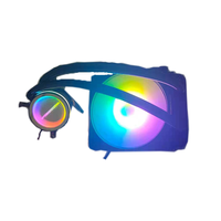 Refroidisseur d'eau Cpu Aio avec ventilateur RVB PWM 4 broches 120mm refroidisseur d'eau CPU liquide pour processeur Intel/AMD série refroidissement liquide 300W