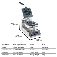 Prix usine Gaufrier Gâteau Machine De Cuisson Mini Gaufrier Belge Rond Utiliser La Source D'alimentation Électrique