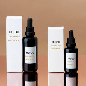 Luxe Huidverzorgingsverpakking Cosmetisch Gezicht Serum Glazen Druppelfles Met Doos Etherische Olie Ronde <span class=keywords><strong>Murano</strong></span> Parfumfles 1 Stuks Huiou - Product Image 3