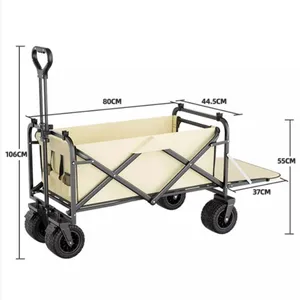 Chariot porteur lourd camping pliant wagon multifonctionnel camping outil chariot camping chariot todo