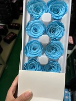 Hochwertige 4-5cm konservierte Rosen Schöne Rosen köpfe für den Abschluss Dekorative Verwendung Natürliche Blumen Muttertag Weihnachten