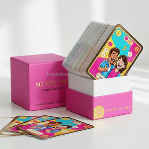 Services d'Impression Personnalisée Couleurs Boîtes d'Emballage pour Jeu de Cartes « Questions entre Amis » et Decks de Cartes pour Couples avec Boîte - Product Image 1