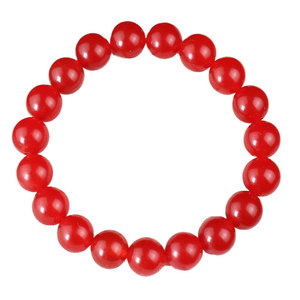 <b>Red</b> Agate Bead <b>Bracelet</b> 10mm Round Unisex Gift Jewelry for Birth Year - Product Image 5