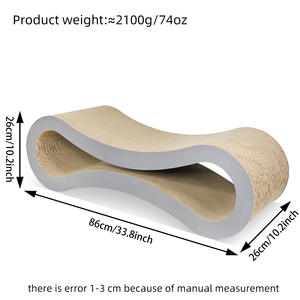 Lüks sürdürülebilir kedi tırmalama mesajları ve karton mobilya oluklu omurga streç tırmanma özellikleri toptan kedi oyuncaklar - Product Image 3