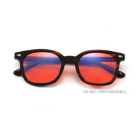2025 nouveau à la mode Anti-lumière bleue ordinateur lunettes de jeu bleu lumière bloquant Orange lunettes carré acétate cadre rouge bleu