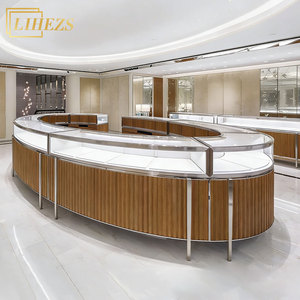 เคาน์เตอร์โชว์เครื่องประดับไม้และตู้โชว์แบบตั้งพื้น |   ไอเดียการออกแบบตกแต่งภายในร้านค้า |   บริการตกแต่งร้านค้าครบวงจร - Product Image 1