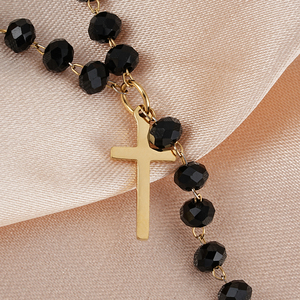 Gioielli cristiani in acciaio inossidabile Catena Rosarios Catolicos collana con <span class=keywords><strong>rosario</strong></span> a Catena lunga con ciondoli a croce multipla - Product Image 4
