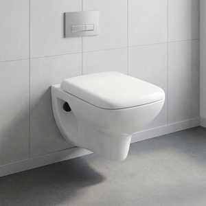 Toilette murale en céramique toilette murale toilette intégrée salle de bain toilette à chasse d'eau - Product Image 5