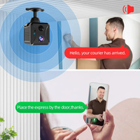 Wistino 4MP interior Mini Cámara Wifi 2400mAh batería de polímero visión nocturna a todo Color Audio bidireccional cámara de red PIR