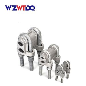 Vente en gros d'usine, série de pinces à câble à quatre boulons, boîtier en aluminium, clips pour câble métallique, connecteurs de câble parallèles robustes - Product Image 3