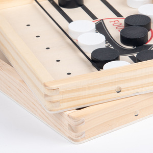 Ahşap interaktif masa üstü savaş Pop - up satranç | <span class=keywords><strong>2</strong></span> - <span class=keywords><strong>Player</strong></span> Foosball temalı Pop - up kurulu oyunu ebeveyn-çocuk yapıştırma için - Product Image 3