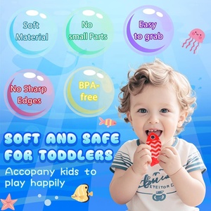 Jeu de pêche en tissu Montessori, jouet éducatif précoce pour bébé, comptage, tri des couleurs et gobelets imbriqués avec sac de rangement - Product Image 6