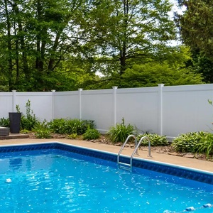 Bền PVC Trắng Vinyl Picket Hàng Rào Chất Lượng Cao Vườn Riêng Tư Hàng Rào Tấm Bán Buôn Hàng Rào & Cổng Nhà Máy Giá - Product Image 2