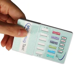 CLIA dibebaskan 5 in 1 urin instan 5 Panel tes obat kartu Dip untuk digunakan di rumah
