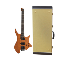 GTWT-01 Electric Guitar Modern Lightweight Headless Solid-body with Mahogany Wood and Matte Finish