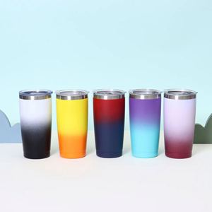 Gobelet isotherme <span class=keywords><strong>à</strong></span> double paroi en acier inoxydable ombré de 20 oz pour le café, idéal pour les voyages et la rentrée scolaire (vente en gros) - Product Image 6